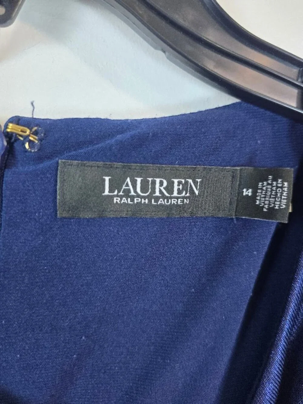 Lauren Ralph Lauren Metallic Jersey Column Gown Small
